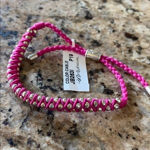 Pink rope bracelet